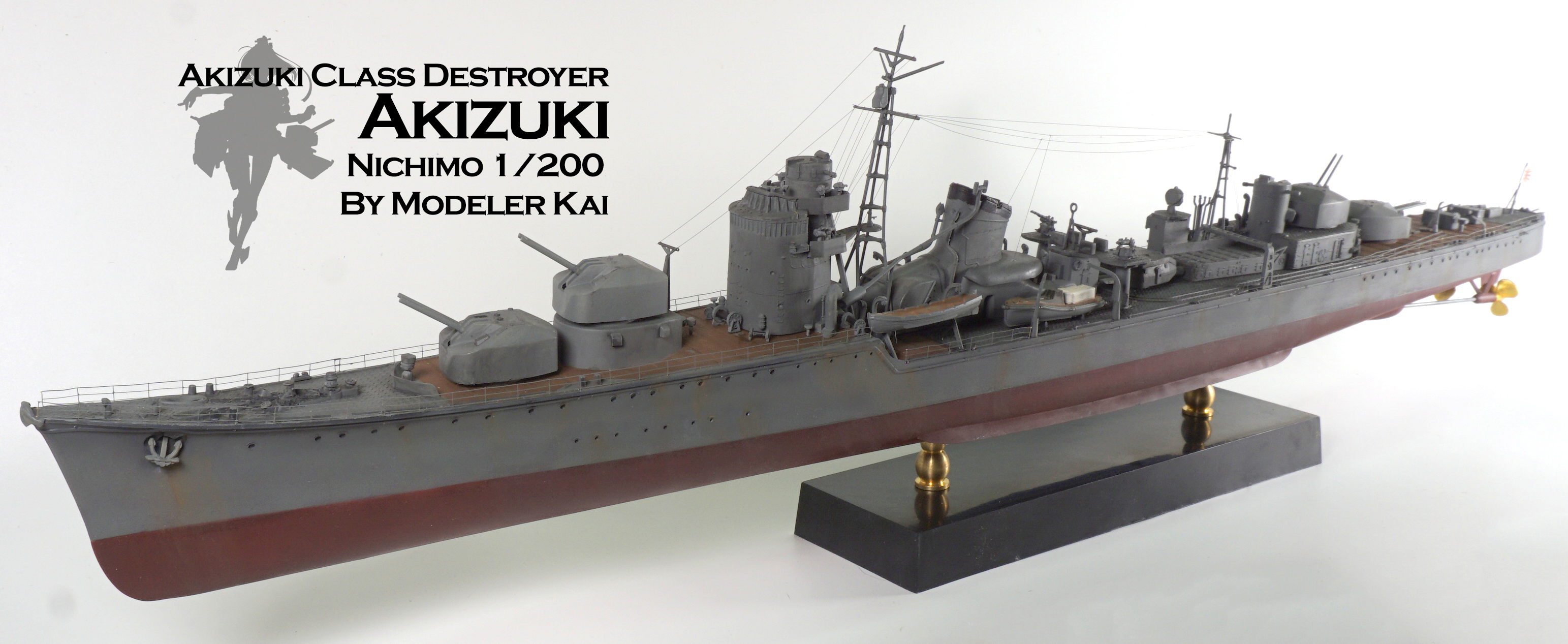 Nichimo 1/200 Kit Japanese Naval Vessel type destroyer Shiranui Unassembled 